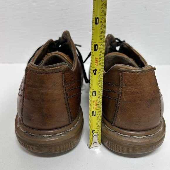 Doc Martens Casual Mens Leather Oxford Shoes 9 Brown Distressed Office Workwear main image 4